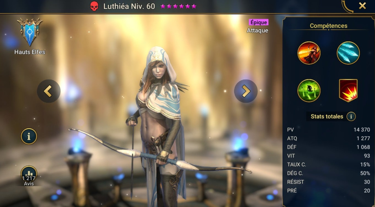 Guide masteries, grace and artifact on luthiéa (luthiea) on RSL 