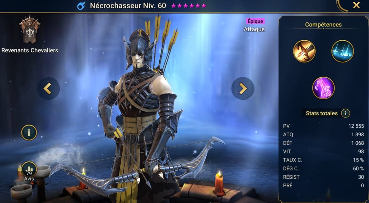 Guida maestrie, grazia e artefatto su Necrohunter (Necrohunter) su RSL 