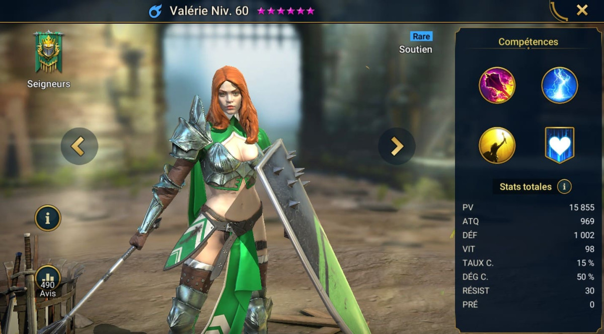 Masteries, grace and artifact guide on Valerie on RSL 