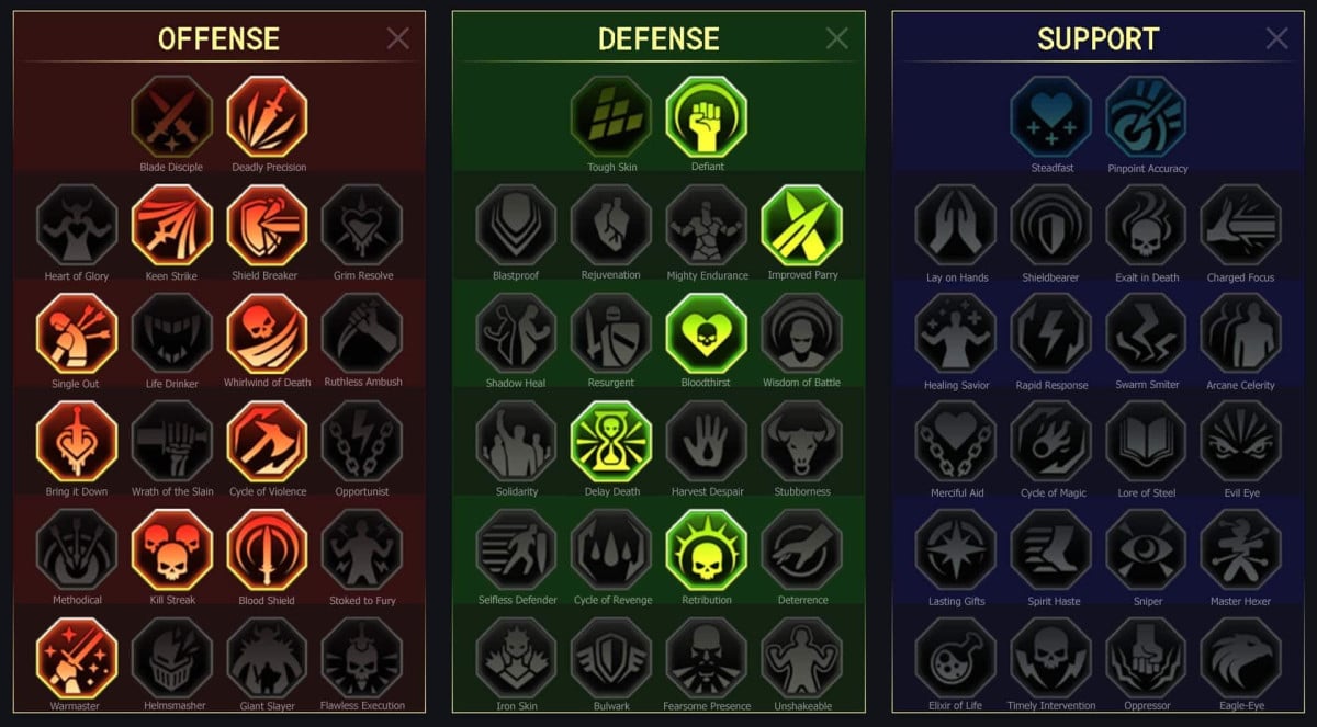 Færdigheder RSL Arena, Dungeon, Clan Boss for Masquegore ( (Goremask))