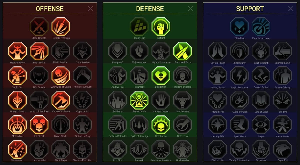 Matriz de maestría RSL para torturador ( Excruciator )