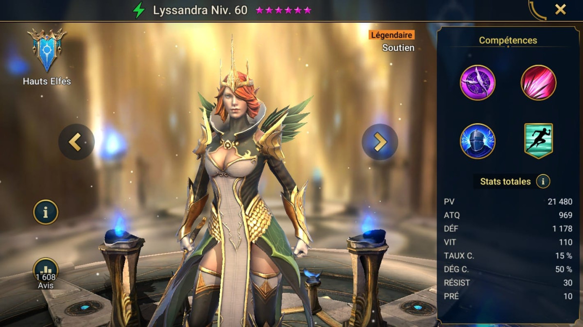 Guide masteries, grace and artifact on Lyssandra on RSL 