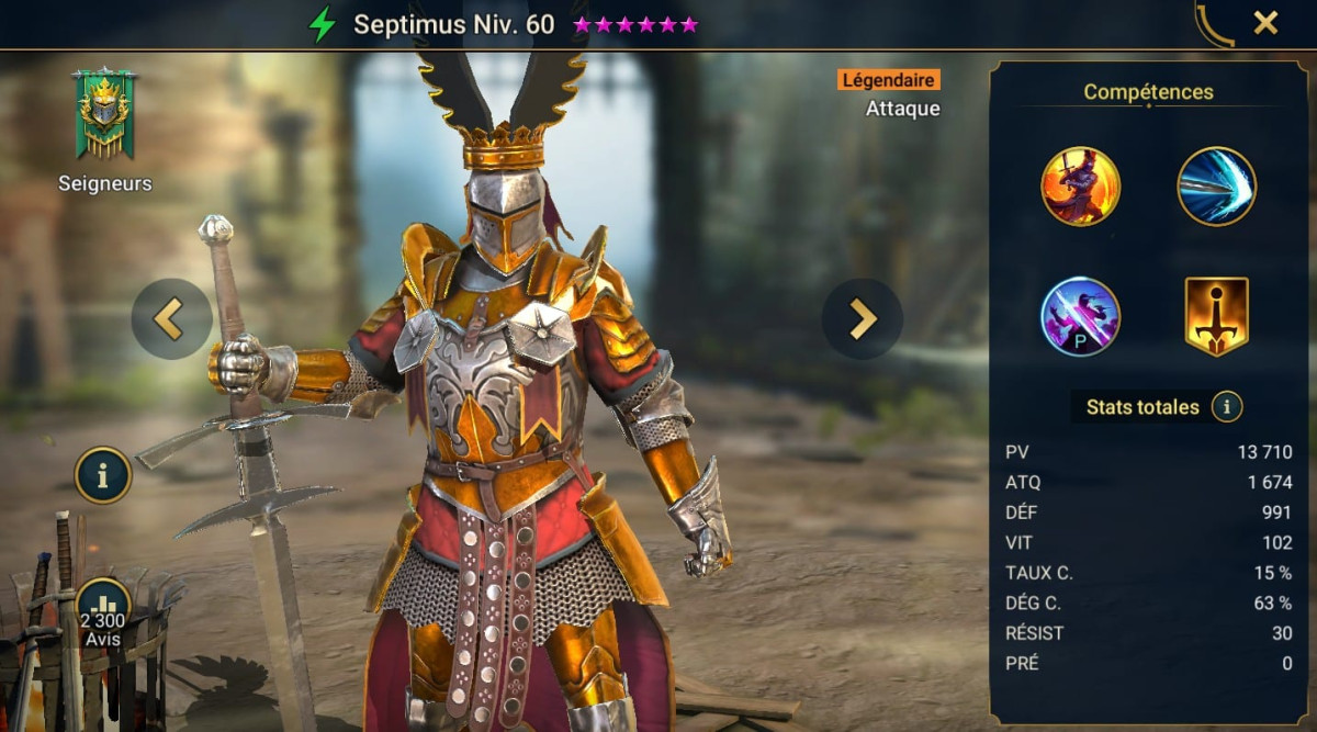 Guide masteries, grace and artifact on Septimus on RSL 