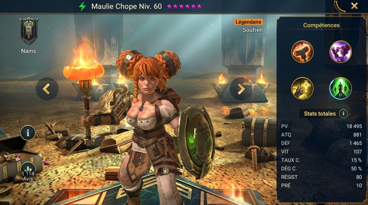 Maestrie guida, grazia e artefatto su Maulie Chope (Maulie Tankard) su RSL 