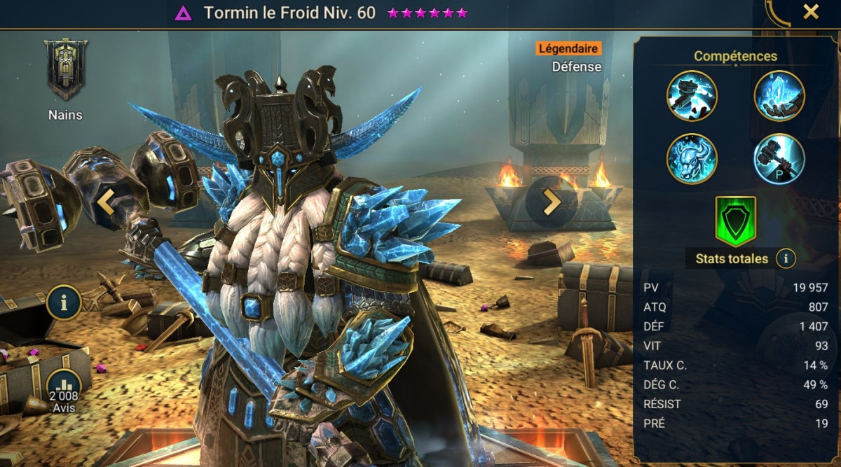 Masteries, grace and artifact guide on Tormin the Cold on RSL 
