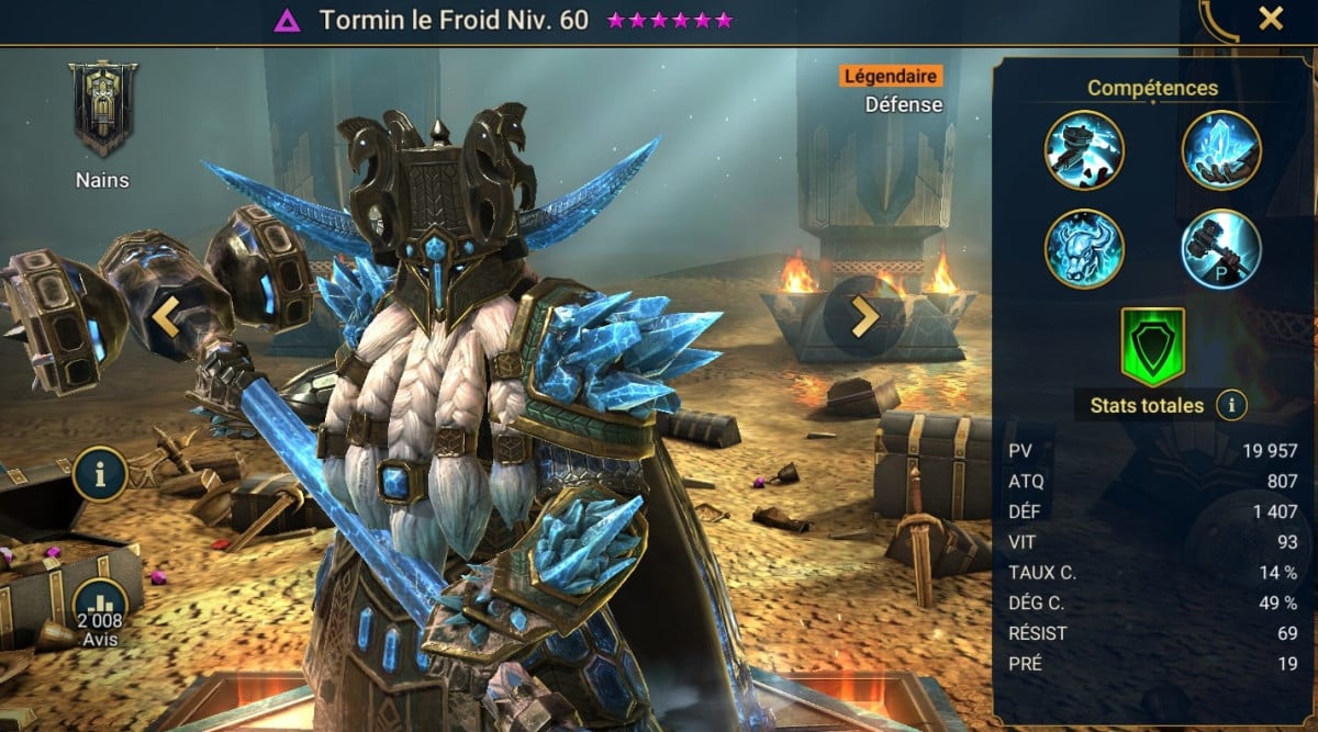 Masteries, grace and artifact guide on Tormin the Cold on RSL 