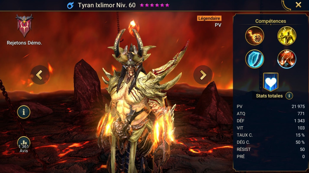 Guide masteries, grace and artifact on Tyran Ixlimor (Tyrant Ixlimor) on RSL 