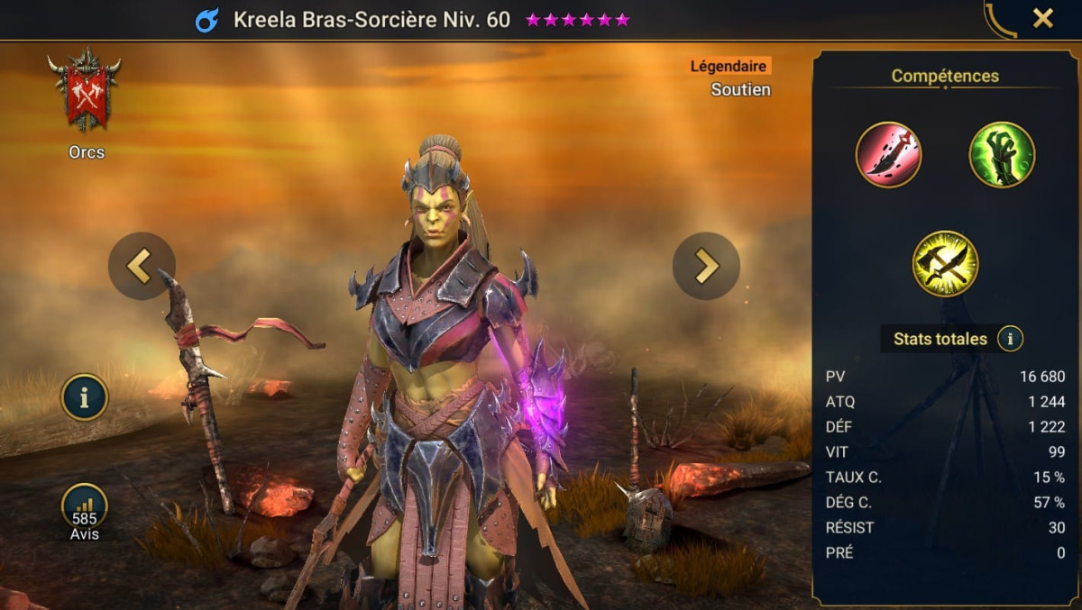 Kreela Witch-Arm Masteries, Grace and Artifact Guide on RSL 