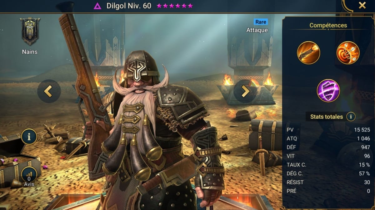 RSL の Dilgol (Dilgol) のガイドマスタリー、グレース、アーティファクト 