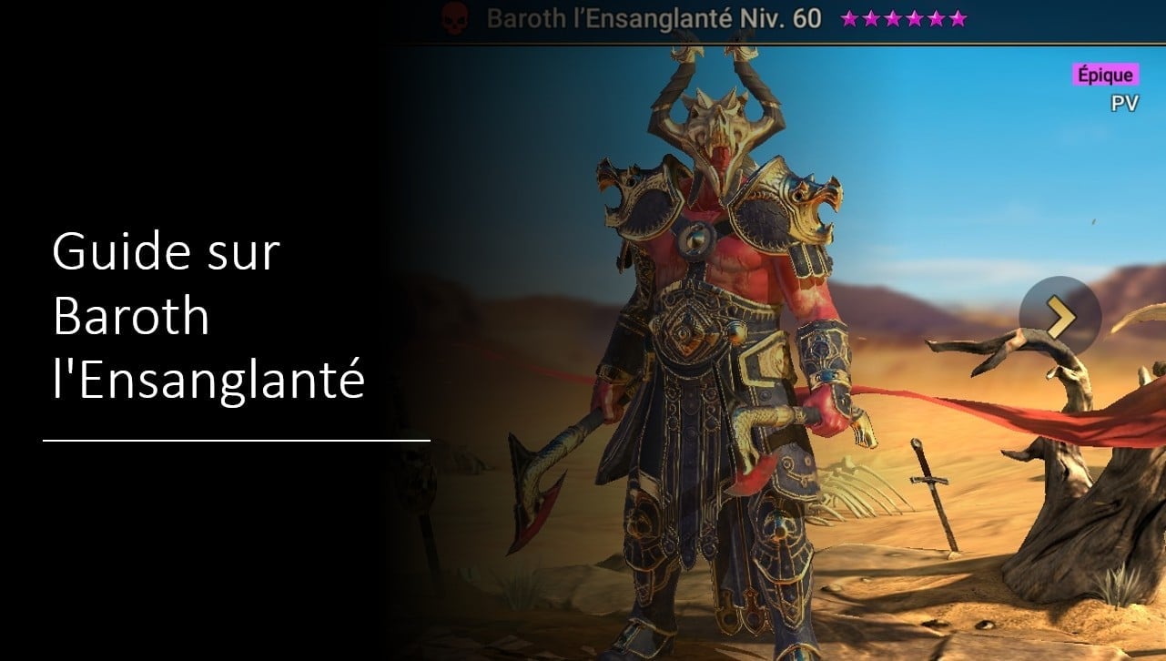 Guide sur Baroth l’Ensanglanté artefact et maîtrise Alucare