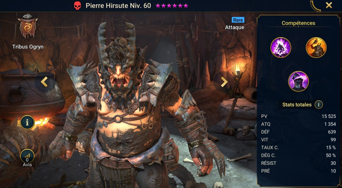 Guide masteries, grace and artifact on Pierre Hirsute (Ruffstone) on RSL 