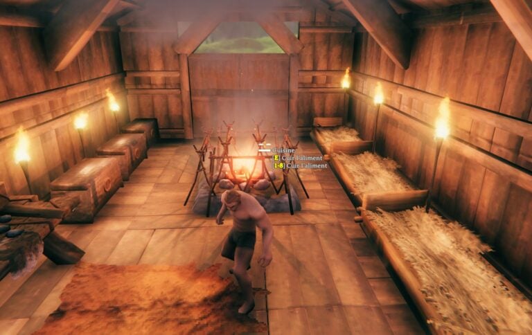 campfire in his house valheim