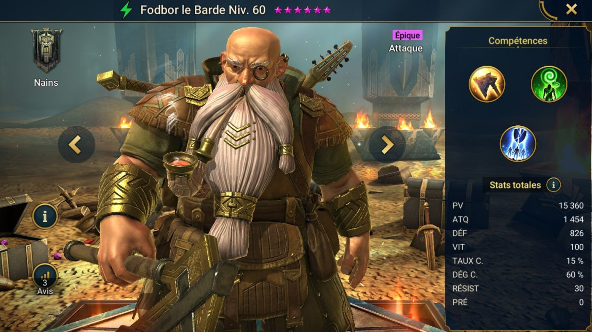 Fodbor the Bard Mastery, Grace and Artifact Guide on RSL 