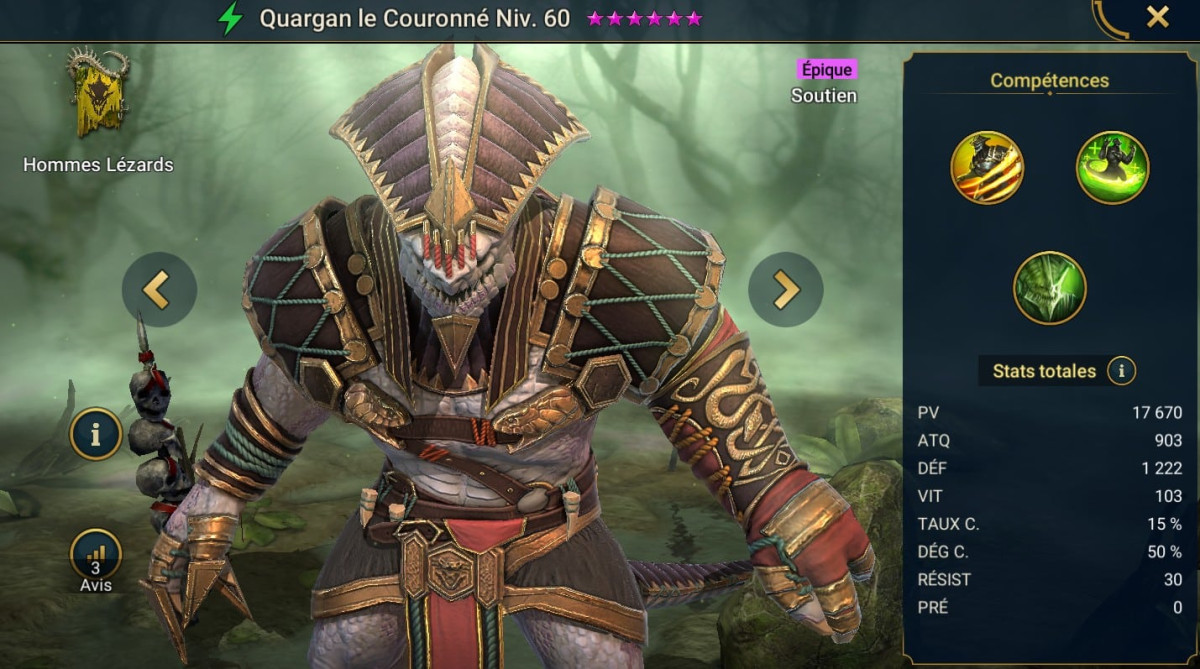Quargan the Crowned Mastery, Grace and Artifact Guide on RSL 