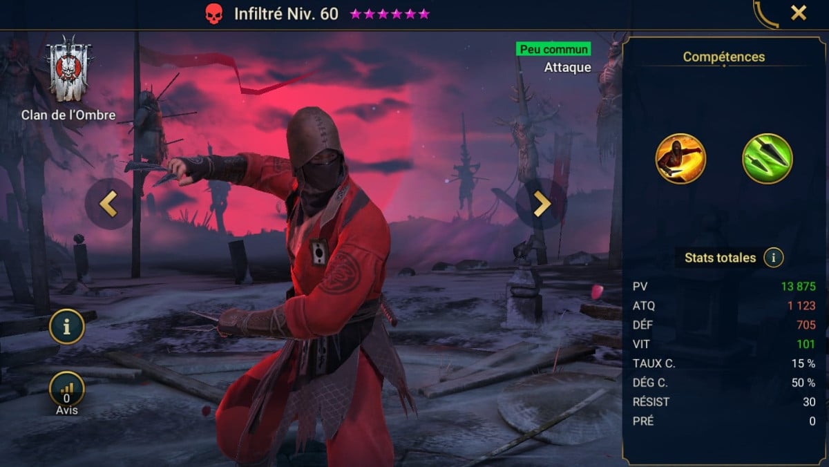 Guía de dominios, gracia y artefacto en Infiltrator (Infiltrator) en RSL 