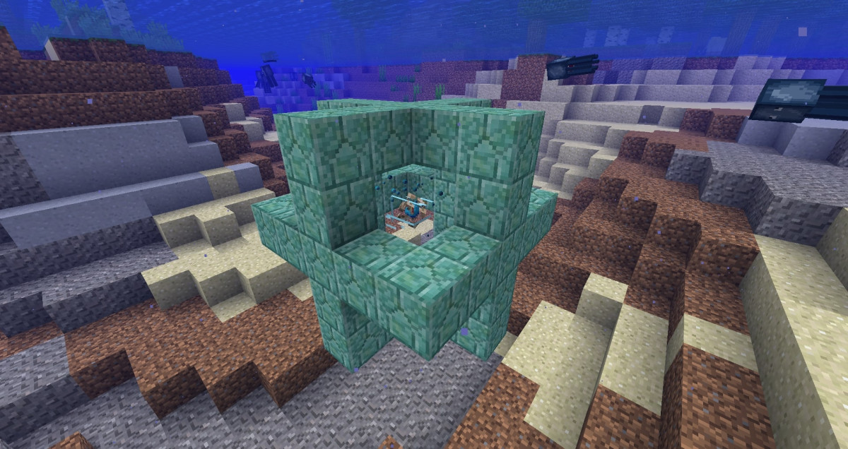 Image illustrating aquatic respiration in Minecraft