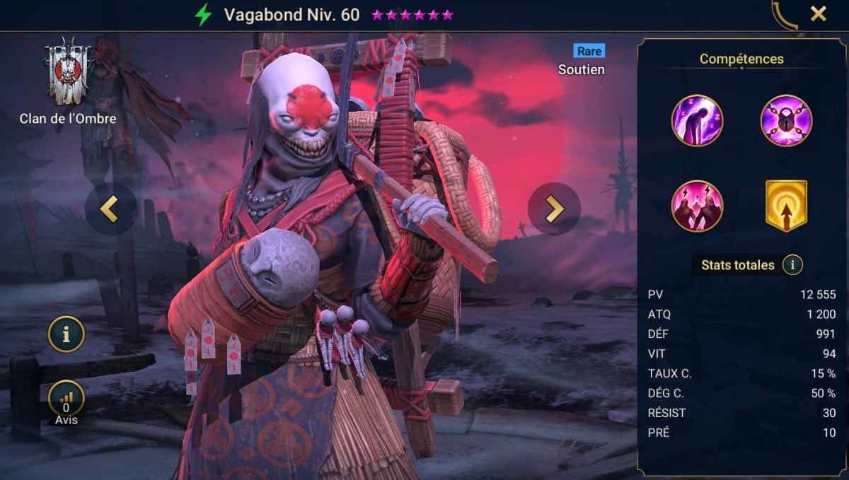 Guide-Meisterschaften, Gnade und Artefakt auf Vagabond (Vagabond) auf RSL 