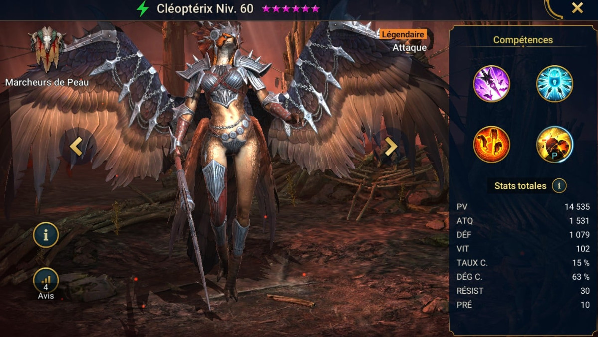 Guide masteries, grace and artifact on Cleopterix (Cleopterix) on RSL 