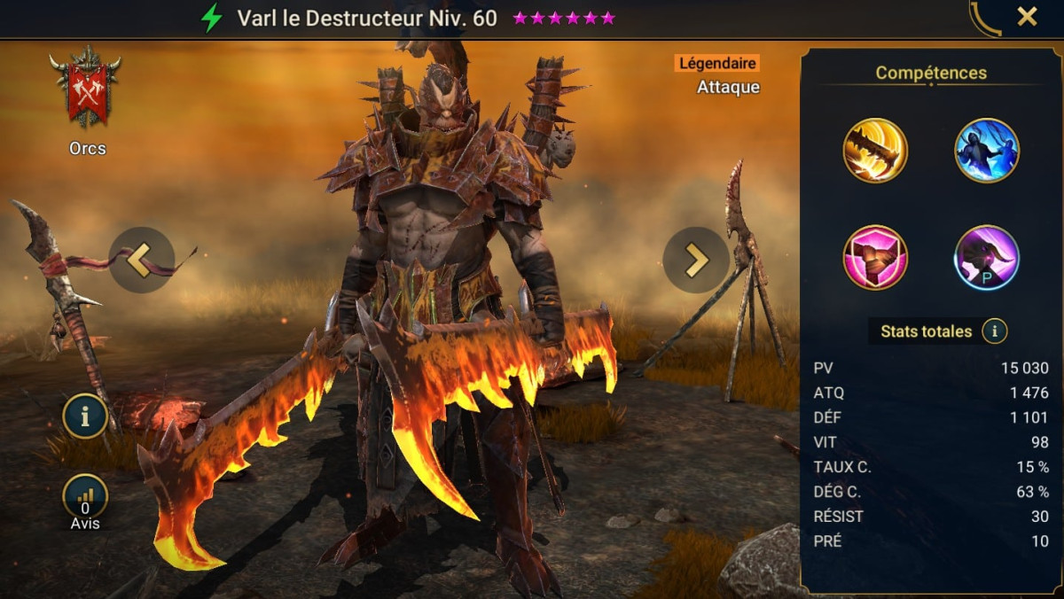 Varl, o mestre destruidor, guia de graça e artefato em RSL 