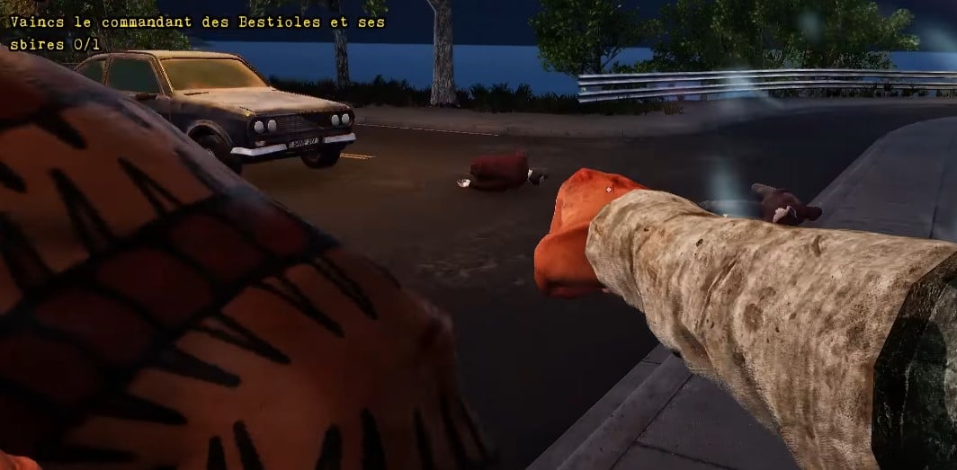 Vorschau auf einen Kampf gegen den Kommandanten der Bestien und seine Schergen im Bum Simulator