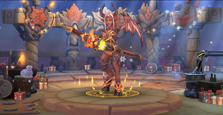Image of the champion: Kaira on the mobile game Dragon Champions