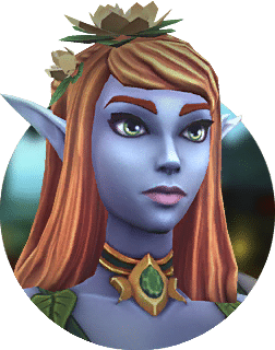 Icono del campeón: Alyria en el juego móvil Dragon Champions