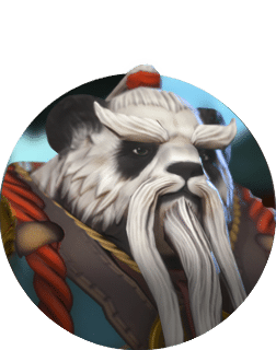 Ícone de campeão: Patriarca Qi no jogo móvel Dragon Champions