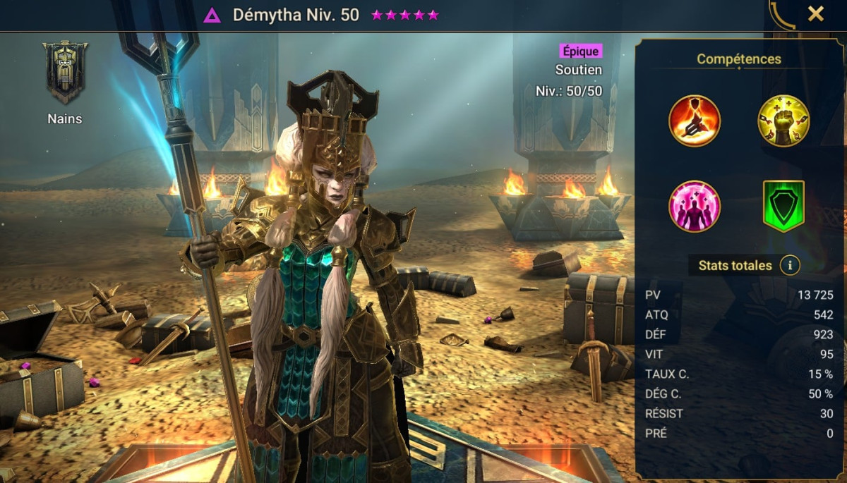 Guide masteries, grace and artifact on Demytha (Demytha) on RSL 