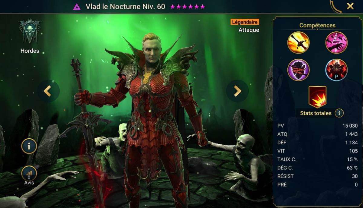 Vlad the Nightborn Mastery, Grace and Artefact Guide på RSL 