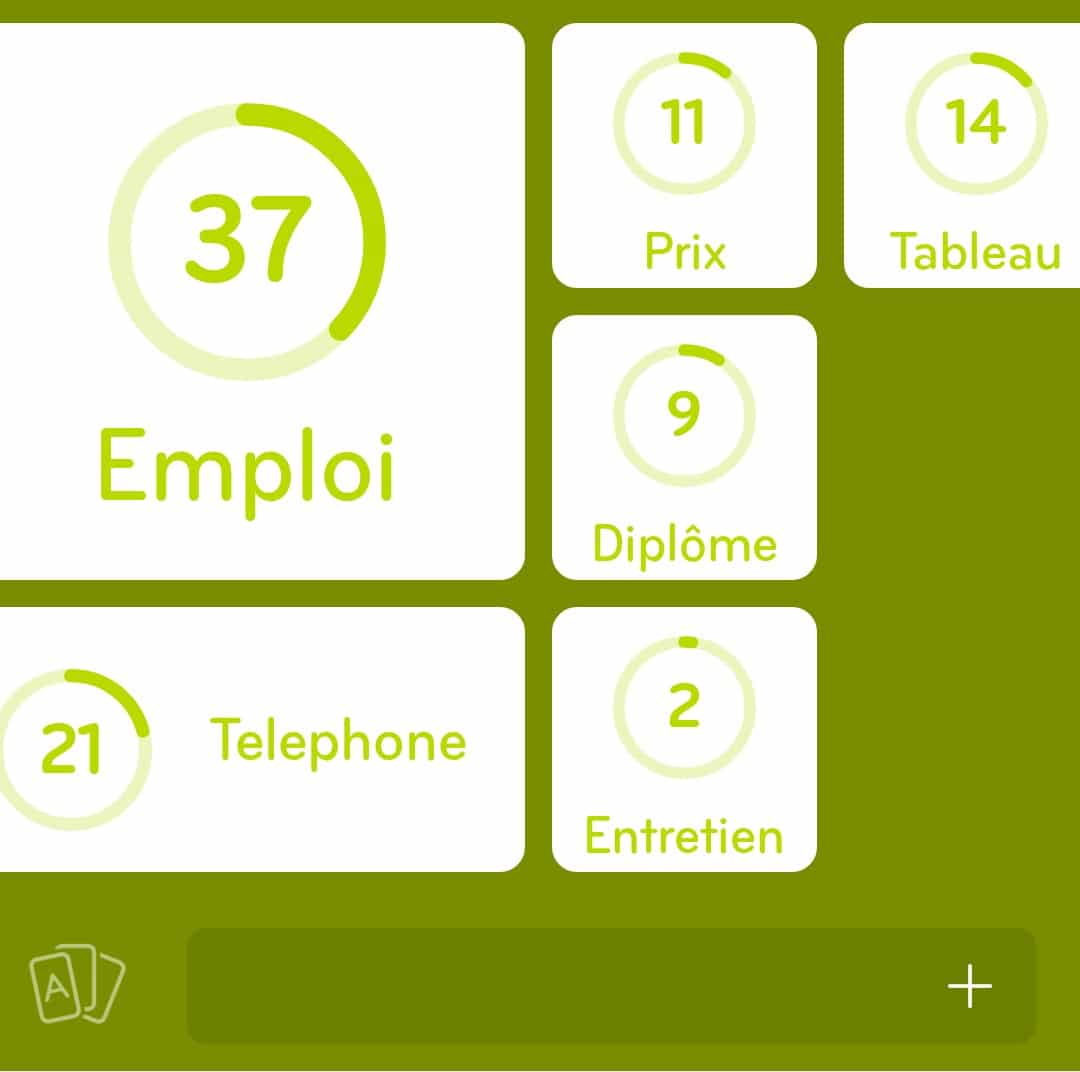 Images des solutions, réponses et aide pour le niveau 71 : Décrocher un … du jeu mobile 94%