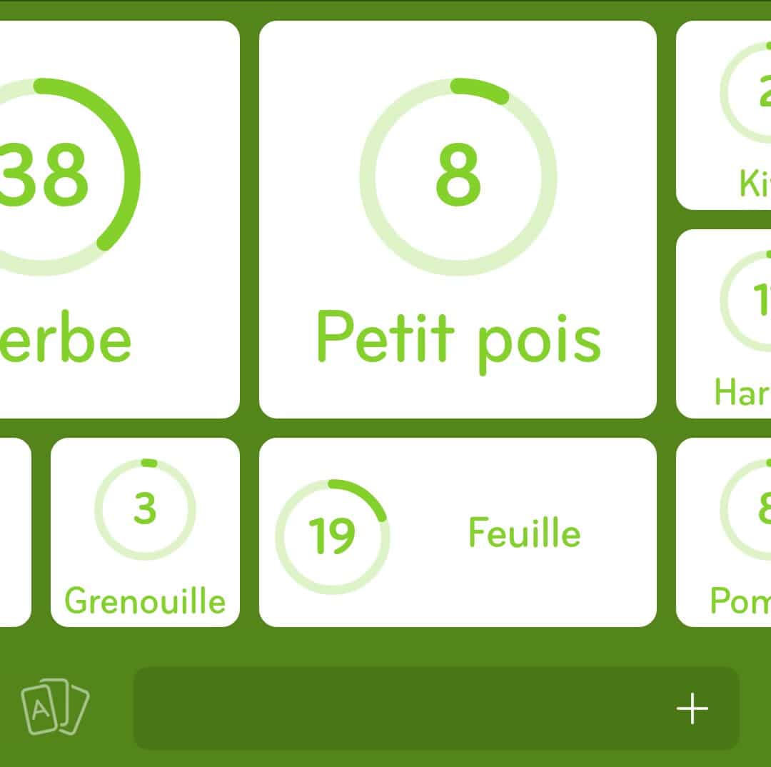 Images des solutions, réponses et aide pour le niveau 114 : C’est vert du jeu mobile 94%