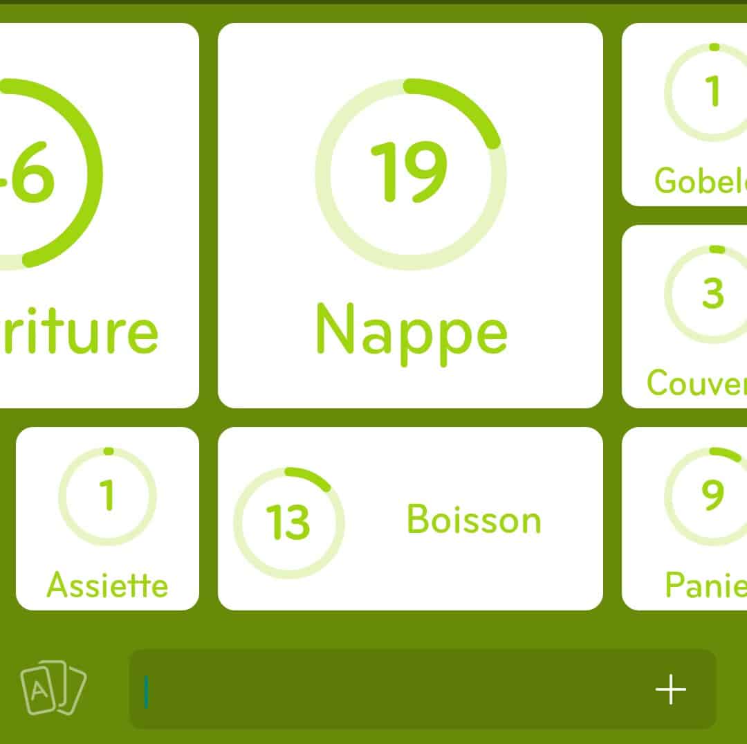 Images des solutions, réponses et aide pour le niveau 118 : Chose que l’on amène en pique-nique du jeu mobile 94%