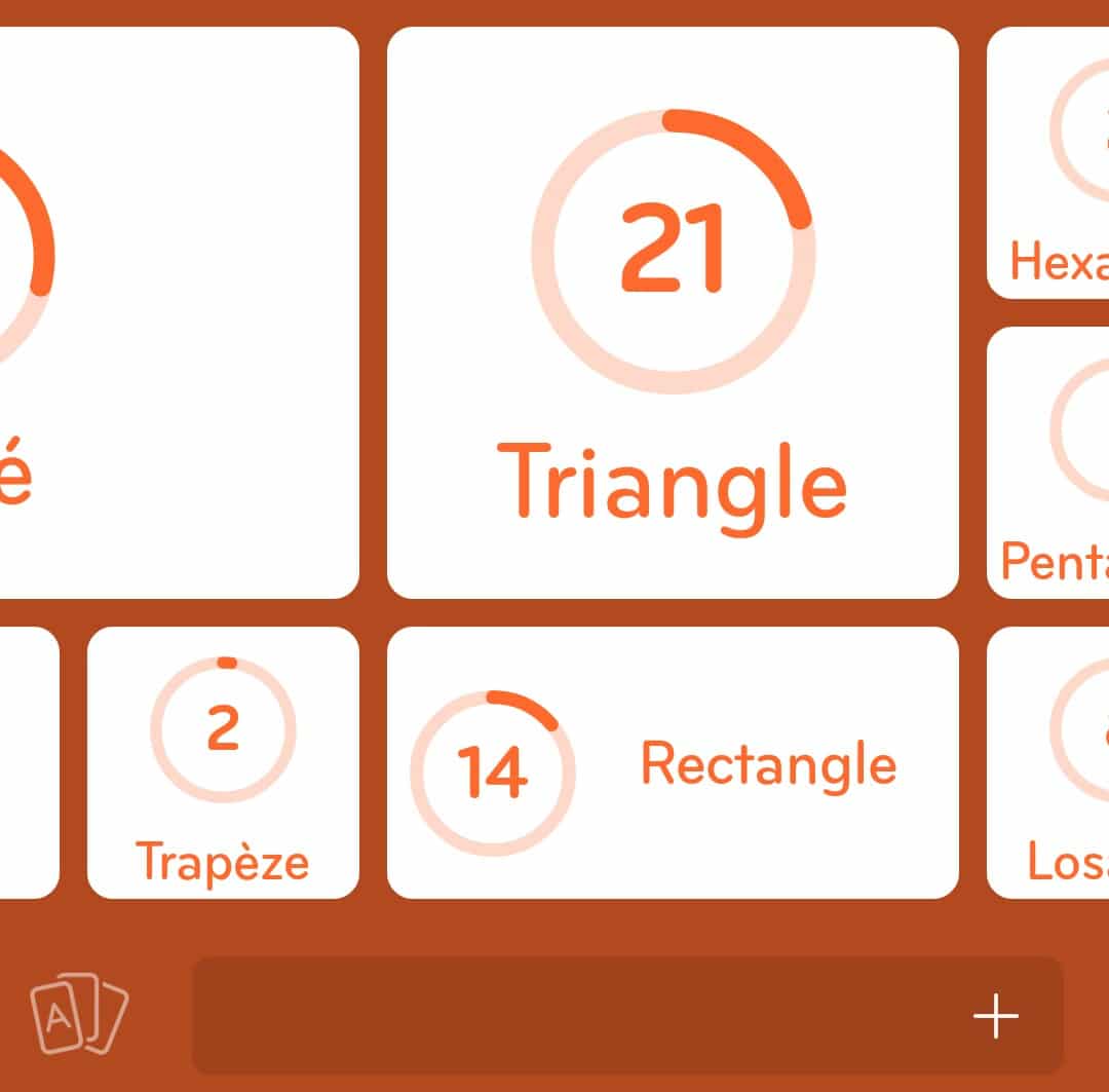 Images des solutions, réponses et aide pour le niveau 125 : Forme géométrique du jeu mobile 94%