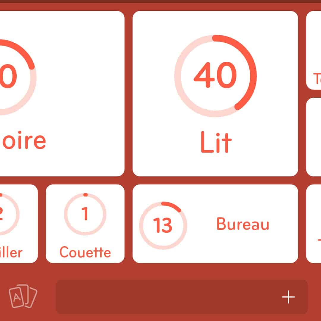 Images des solutions, réponses et aide pour le niveau 129 : Dans la chambre du jeu mobile 94%