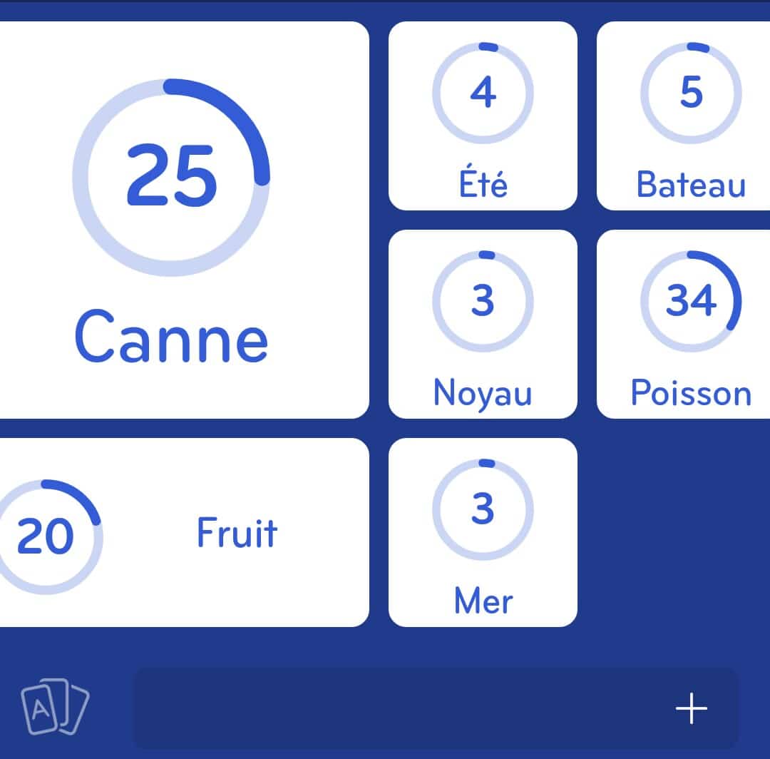 Images des solutions, réponses et aide pour le niveau 135 : Pêche du jeu mobile 94%