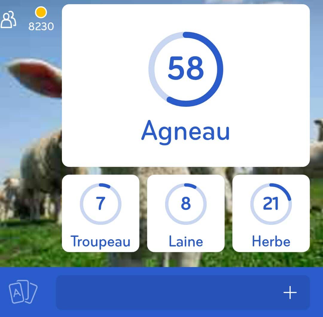 Images des solutions, réponses et aide pour le niveau 138 : Photo d'un troupeau d’agneaux du jeu mobile 94%