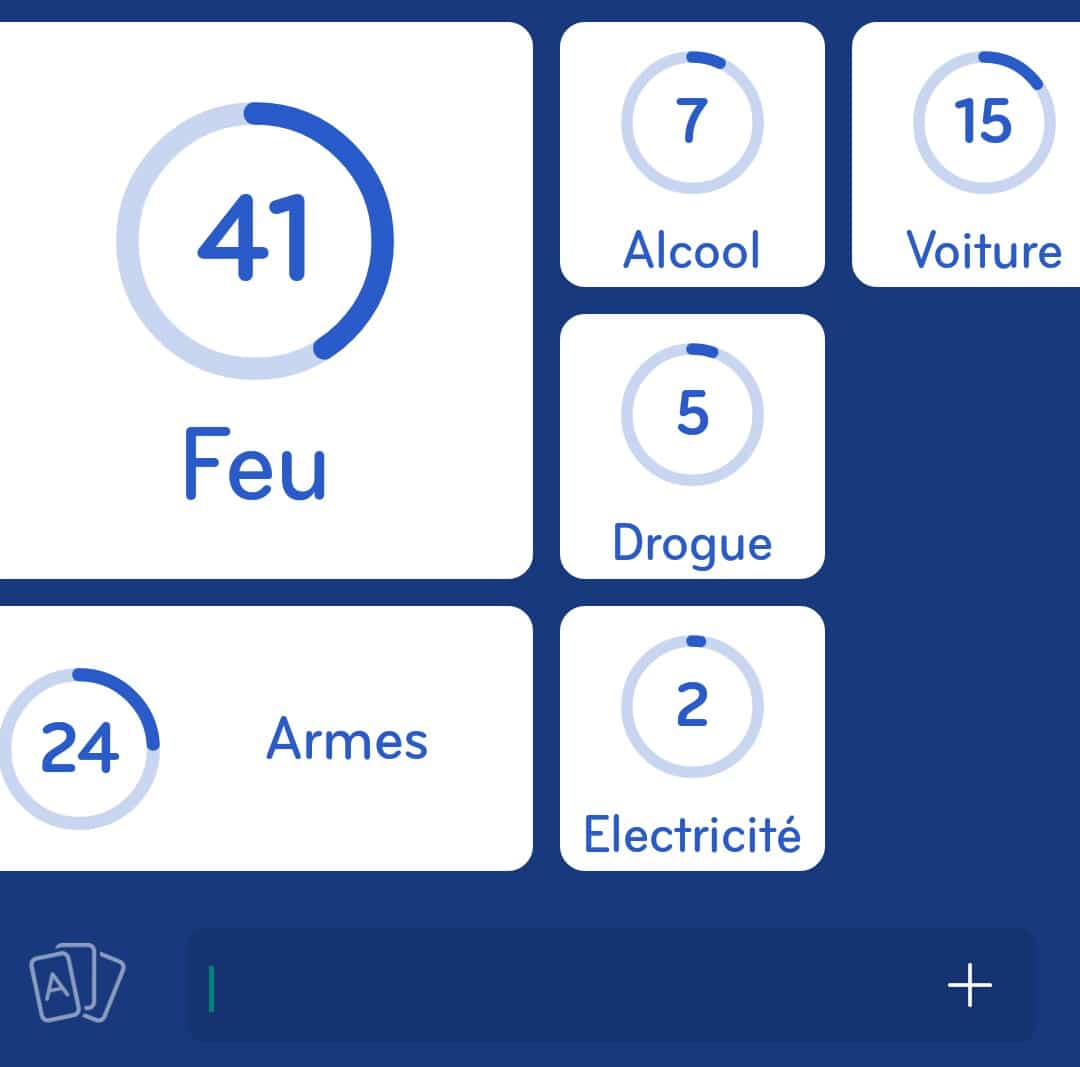 Images des solutions, réponses et aide pour le niveau 44 : C'est dangereux du jeu mobile 94%