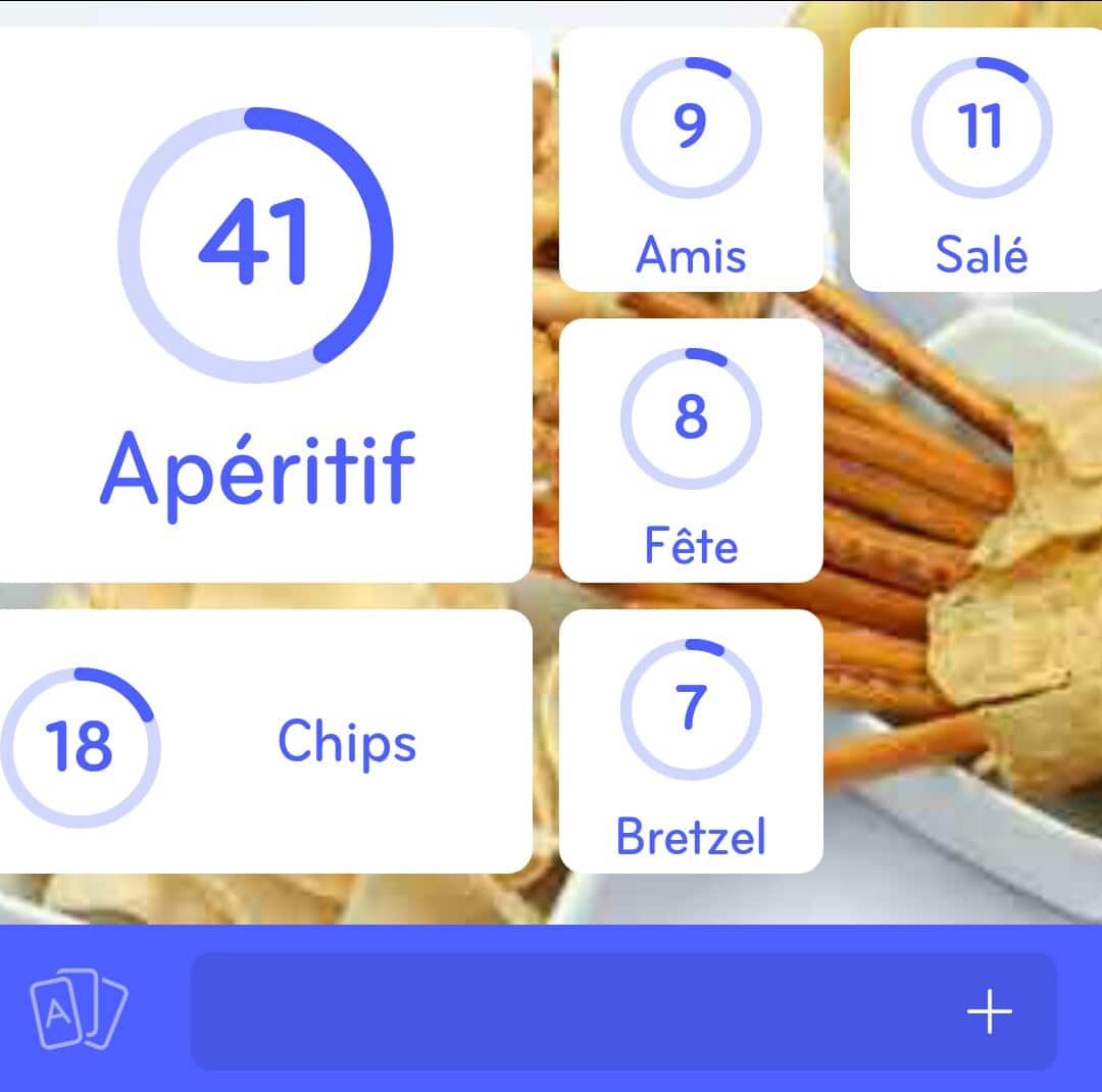 Images des solutions, réponses et aide pour le niveau 39 : Photo de gâteaux apéritifs du jeu mobile 94%