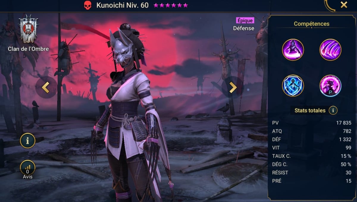 Panduan penguasaan, keanggunan, dan artefak pada Kunoichi di RSL 