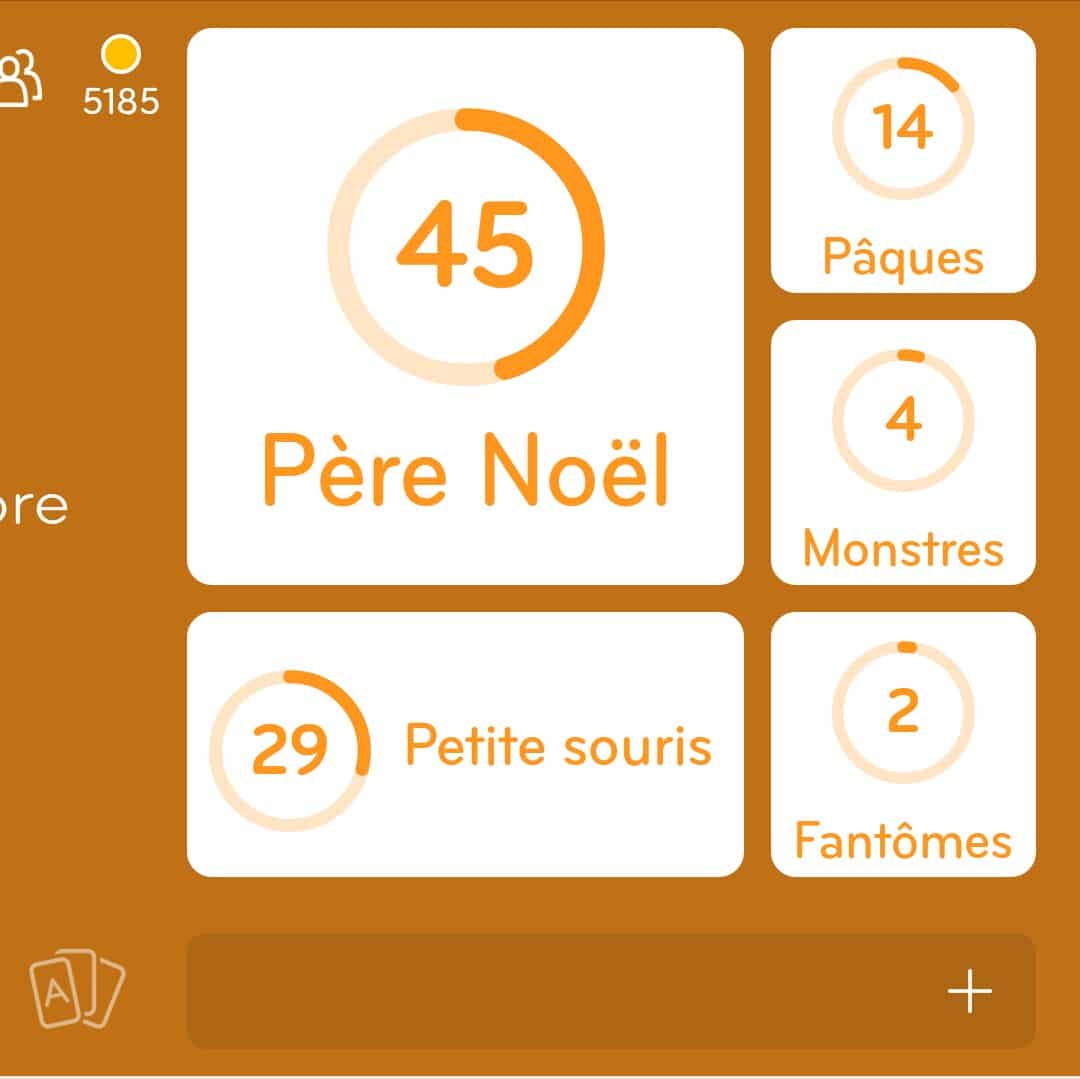 Images des solutions, réponses et aide pour le niveau 75 : Les petits y croient encore du jeu mobile 94%