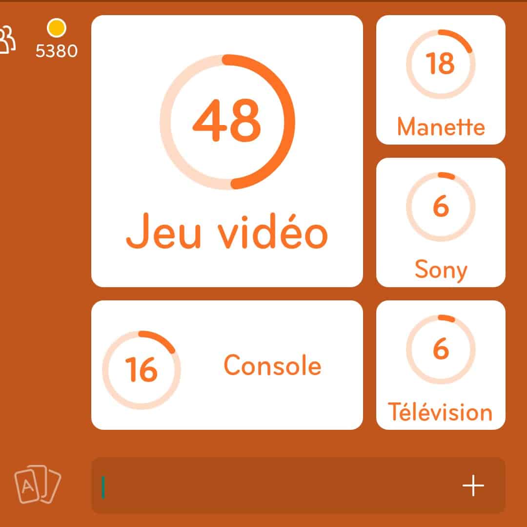 Images des solutions, réponses et aide pour le niveau 78 : Playstation  du jeu mobile 94%