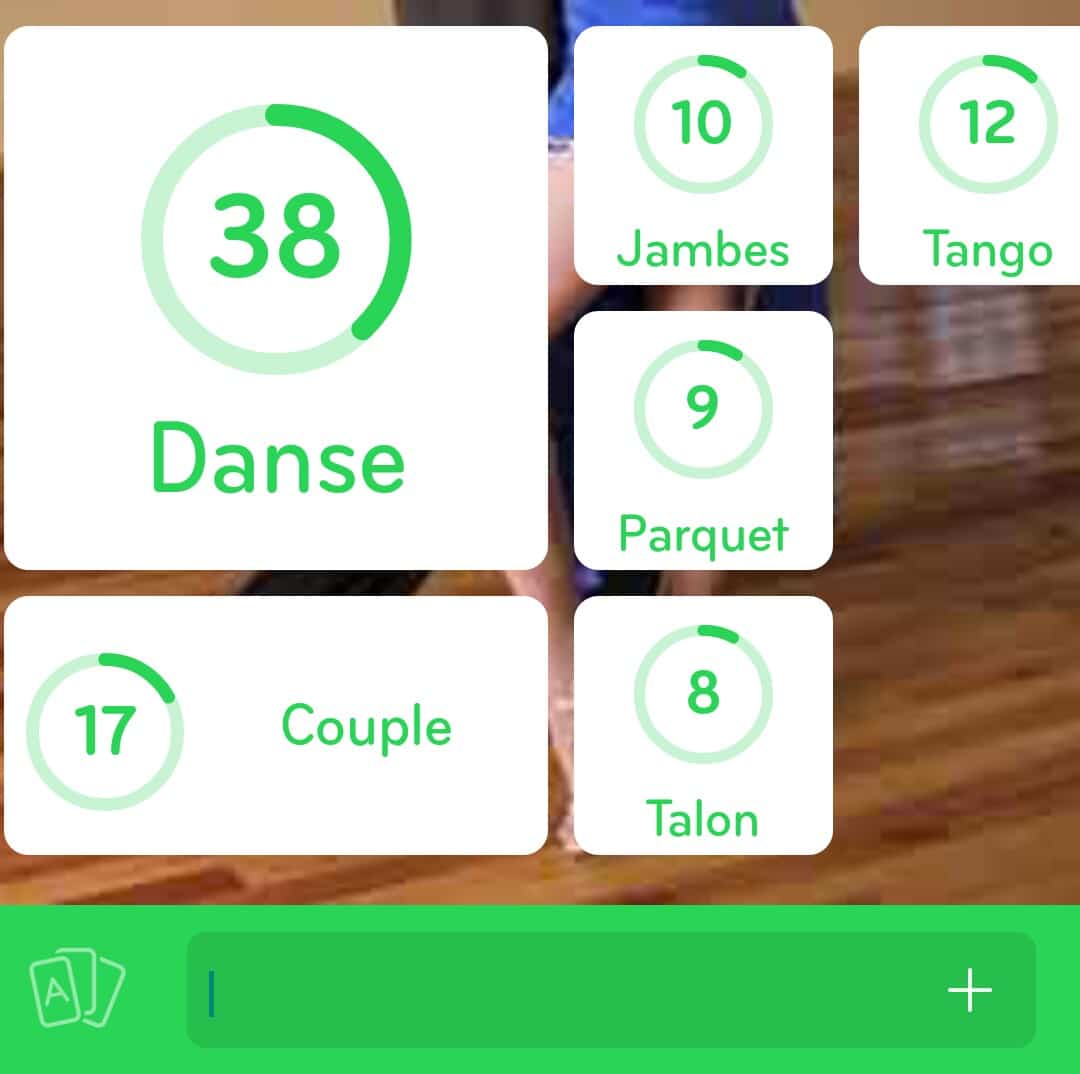 Images des solutions, réponses et aide pour le niveau 151 : Photo d'un couple de danseur de salon du jeu mobile 94%
