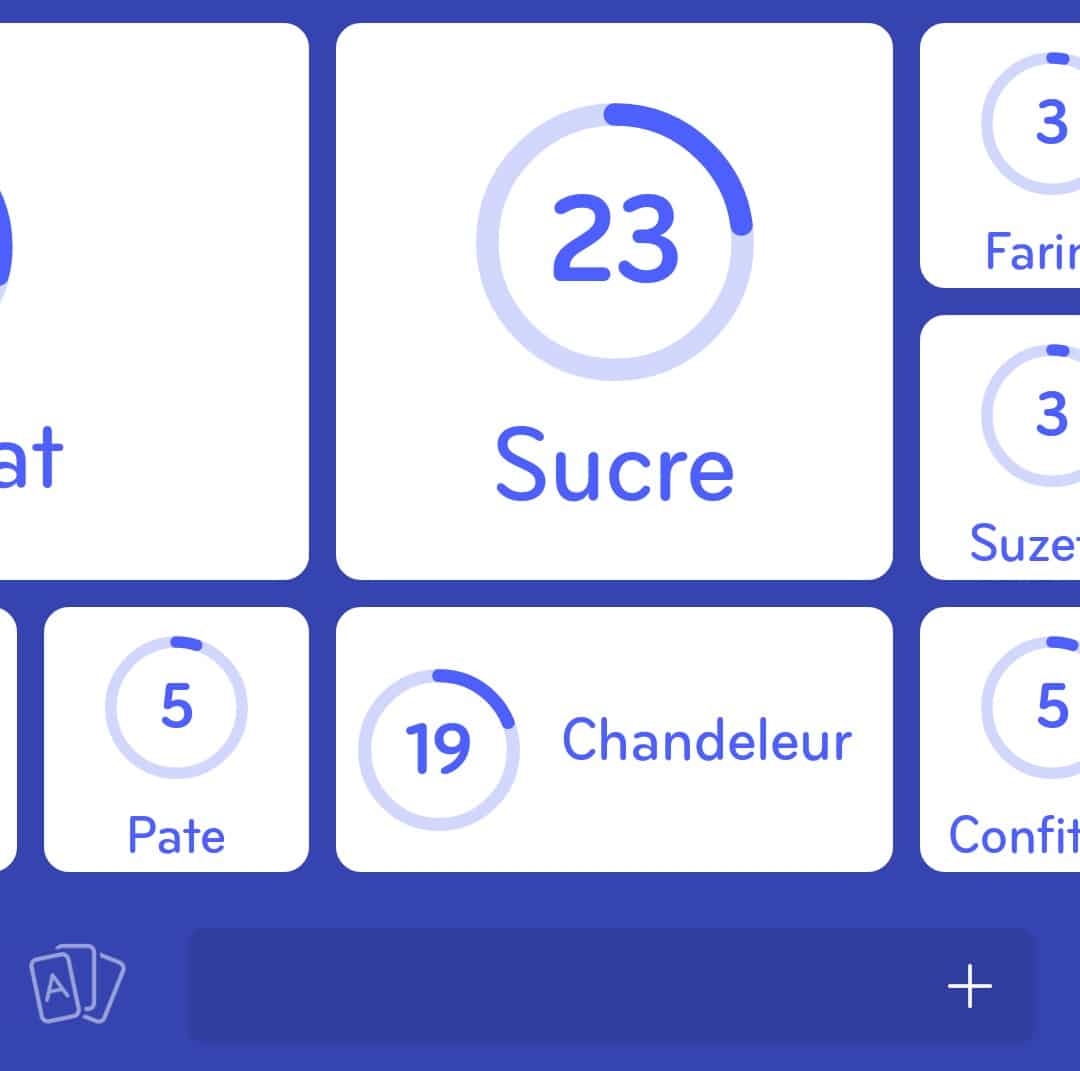 Images des solutions, réponses et aide pour le niveau 179 :  Crêpes du jeu mobile 94%
