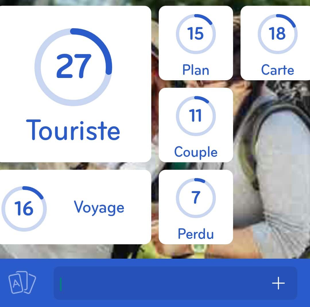 Images des solutions, réponses et aide pour le niveau 180 : Photo d'un couple de touriste avec une carte du jeu mobile 94%