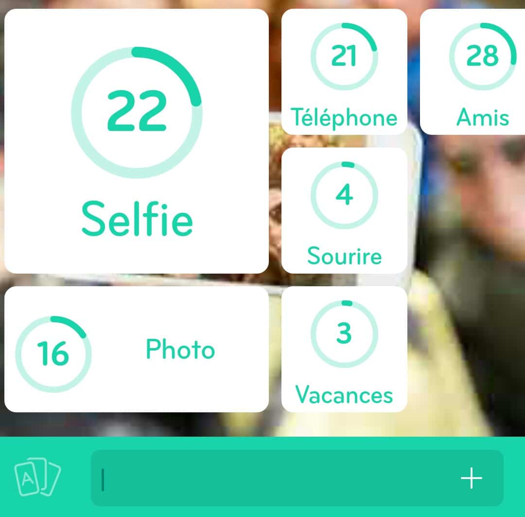 Images des solutions, réponses et aide pour le niveau 191 : Photo d'un selfie du jeu mobile 94%