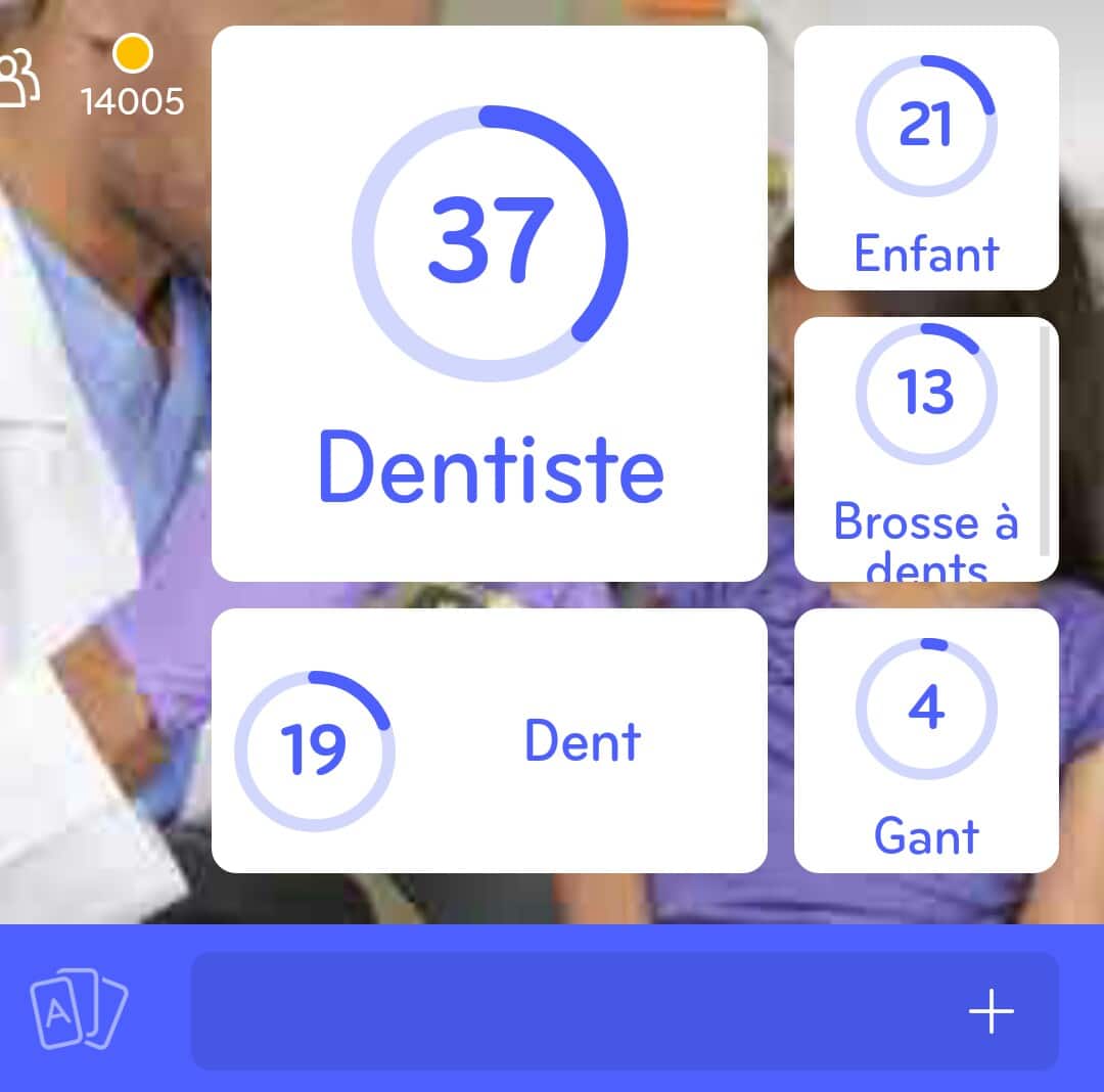Images des solutions, réponses et aide pour le niveau 223 : Photo d'une petite fille chez le dentiste du jeu mobile 94%