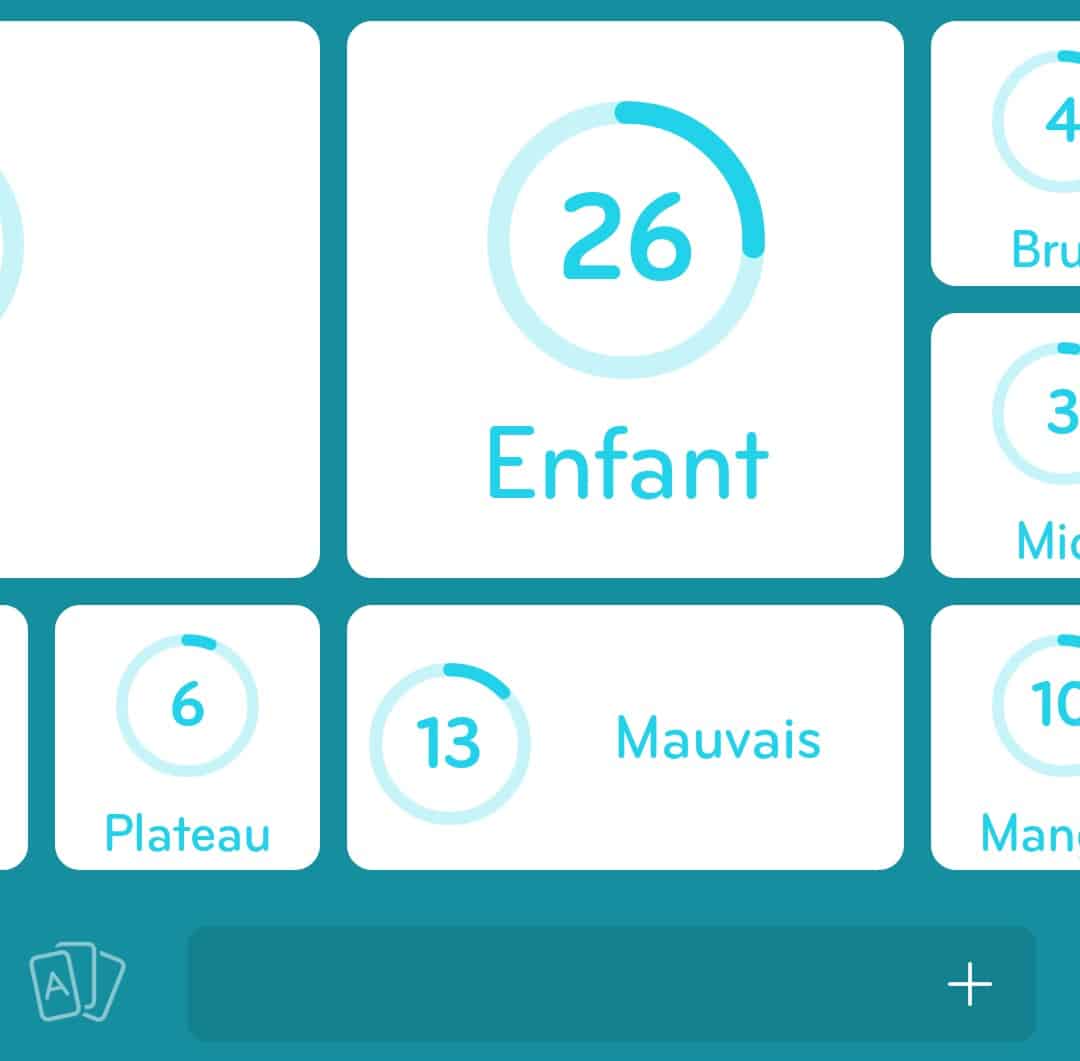 Images des solutions, réponses et aide pour le niveau 233 : Cantine Scolaire du jeu mobile 94%