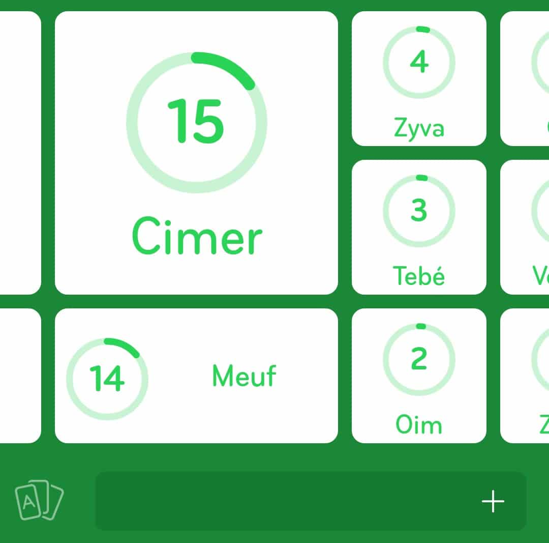 Images des solutions, réponses et aide pour le niveau 245 : Mot en verlan du jeu mobile 94%