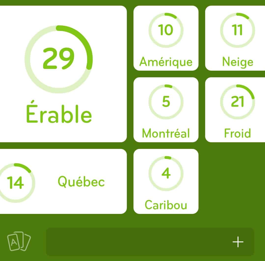 Images des solutions, réponses et aide pour le niveau 252 : Canada du jeu mobile 94%