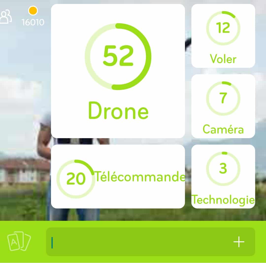 Images des solutions, réponses et aide pour le niveau 252 : Photo de drone du jeu mobile 94%